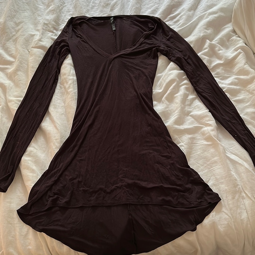 Jersey Stretch Purple Riller And Fount Dress